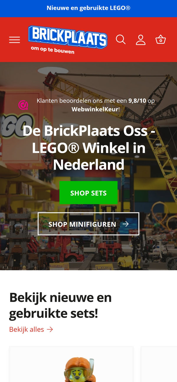 Mobiele webshop van De BrickPlaats